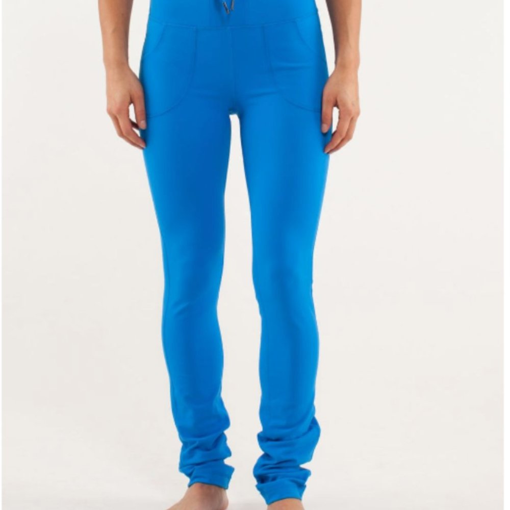 Lululemon Skinny Will Pants Size 4 Beaming Blue (Rare!)